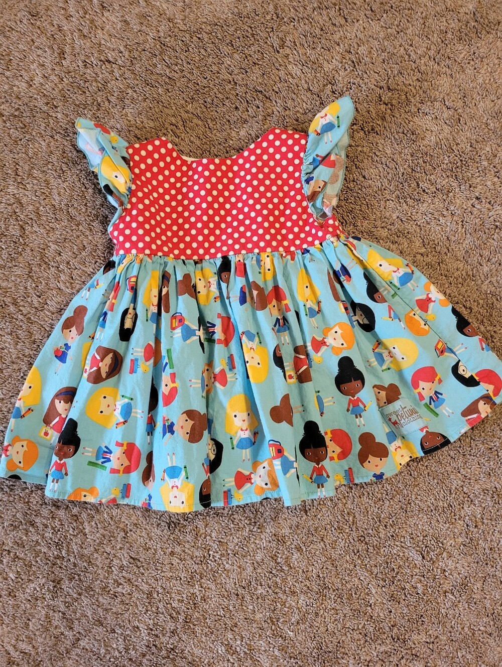 Sweet Petunia First Day of School Dress Girls Size 3T Gently Used